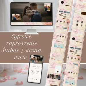 Zaproszenie ślubne kwiaty