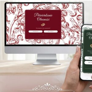 Nowoczesne Zaproszenie Ślubne Online – Strona WWW z Motywem „Ptaki”