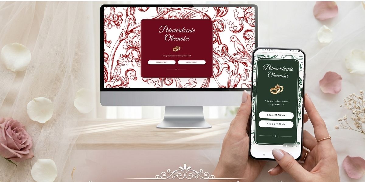 Nowoczesne Zaproszenie Ślubne Online – Strona WWW z Motywem „Ptaki”